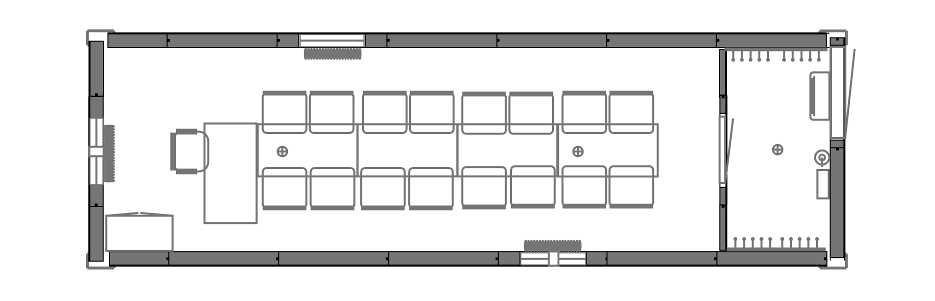 Планировочное решение: Мобильный штаб для совещаний